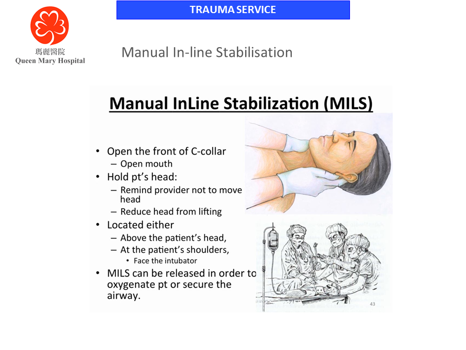 Manual Inline Stabilization Cervical Spine